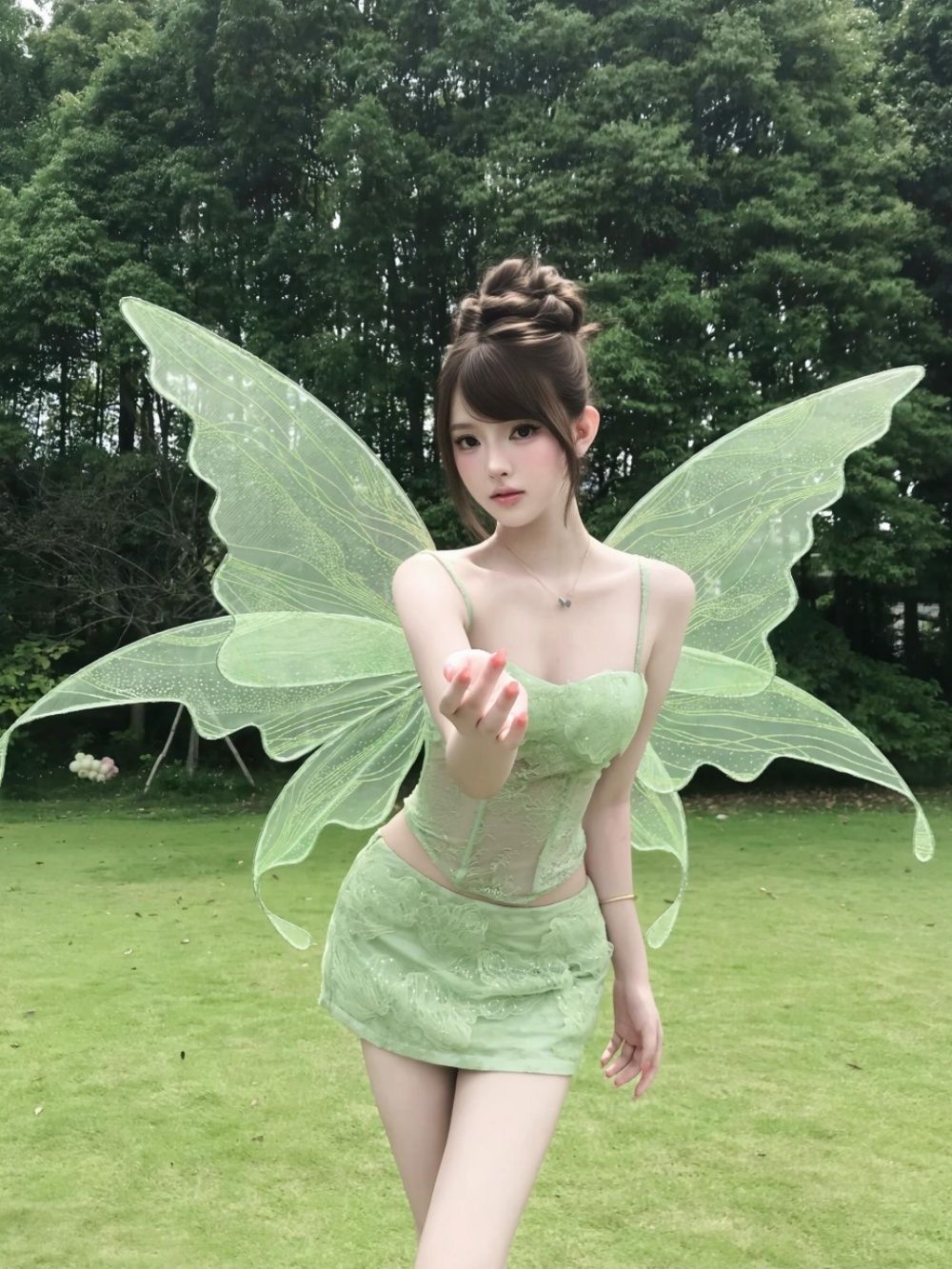 Cami Top Lace - ชุดเซ็ต 2 ชิ้น เสื้อครอปสายเดี่ยวลูกไม้สไตล์ Y2K สุดแซ่บ