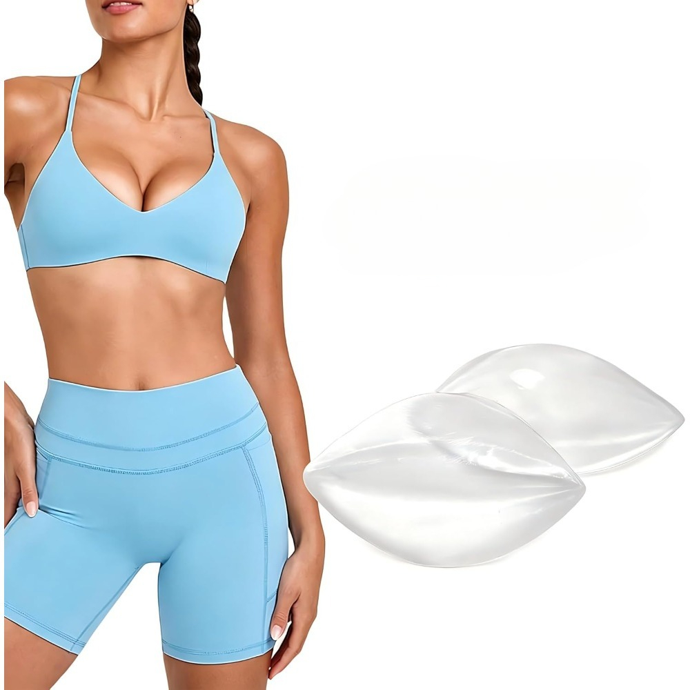 Push Up Bra Padded - แผ่นซิลิโคนเสริมหน้าอกแบบติดกาว - แผ่นเสริมทรงแบบถอดได้เพื่อเพิ่มความกระชับและทรงสวย | เนื้อไก่ชิ้นสำหรับชุดบราและบิกินี่