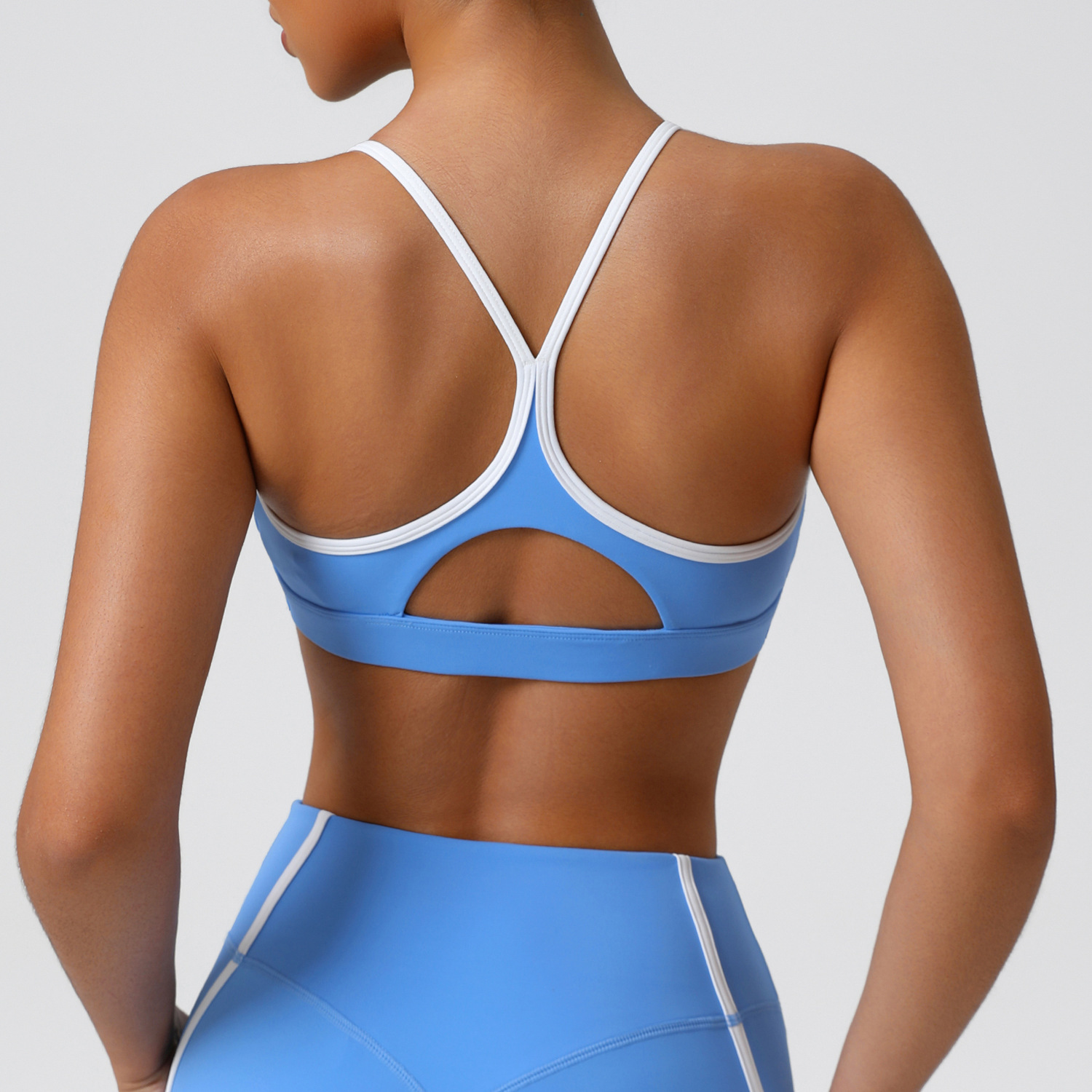 Sports Bra High Impact - ชุดชั้นในกีฬาเนื้อนุ่มยืดหยุ่นสำหรับผู้หญิง บราโยคะออกกำลังกายแบบกระชับ ระบายอากาศ แห้งเร็ว เสื้อครอปออกกำลังกายสำหรับผู้หญิง