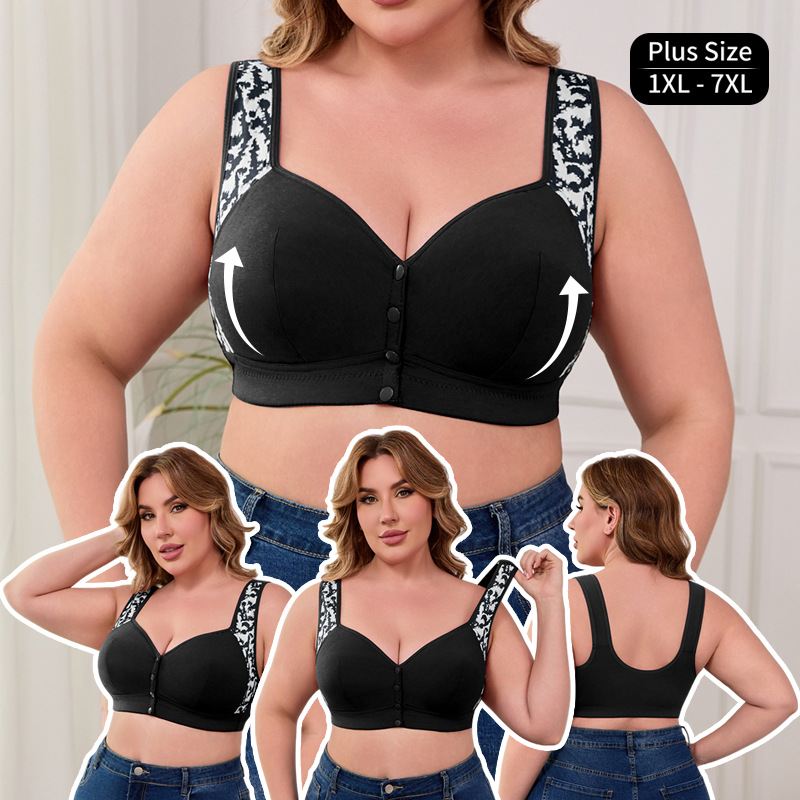 Seamless Underwear Women - บราไร้โครง ไซส์ XL-7XL บราแบบติดตะขอหน้า สำหรับผู้หญิง ไม่มีโครงเหล็ก