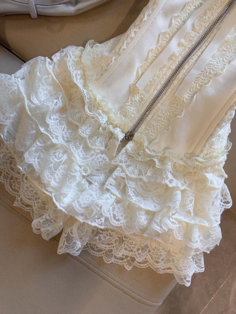 ชุดเซ็ตกระโปรงมินิทรงเค้กเอวสู - Cami Top Lace บทวิจารณ์และราคา
