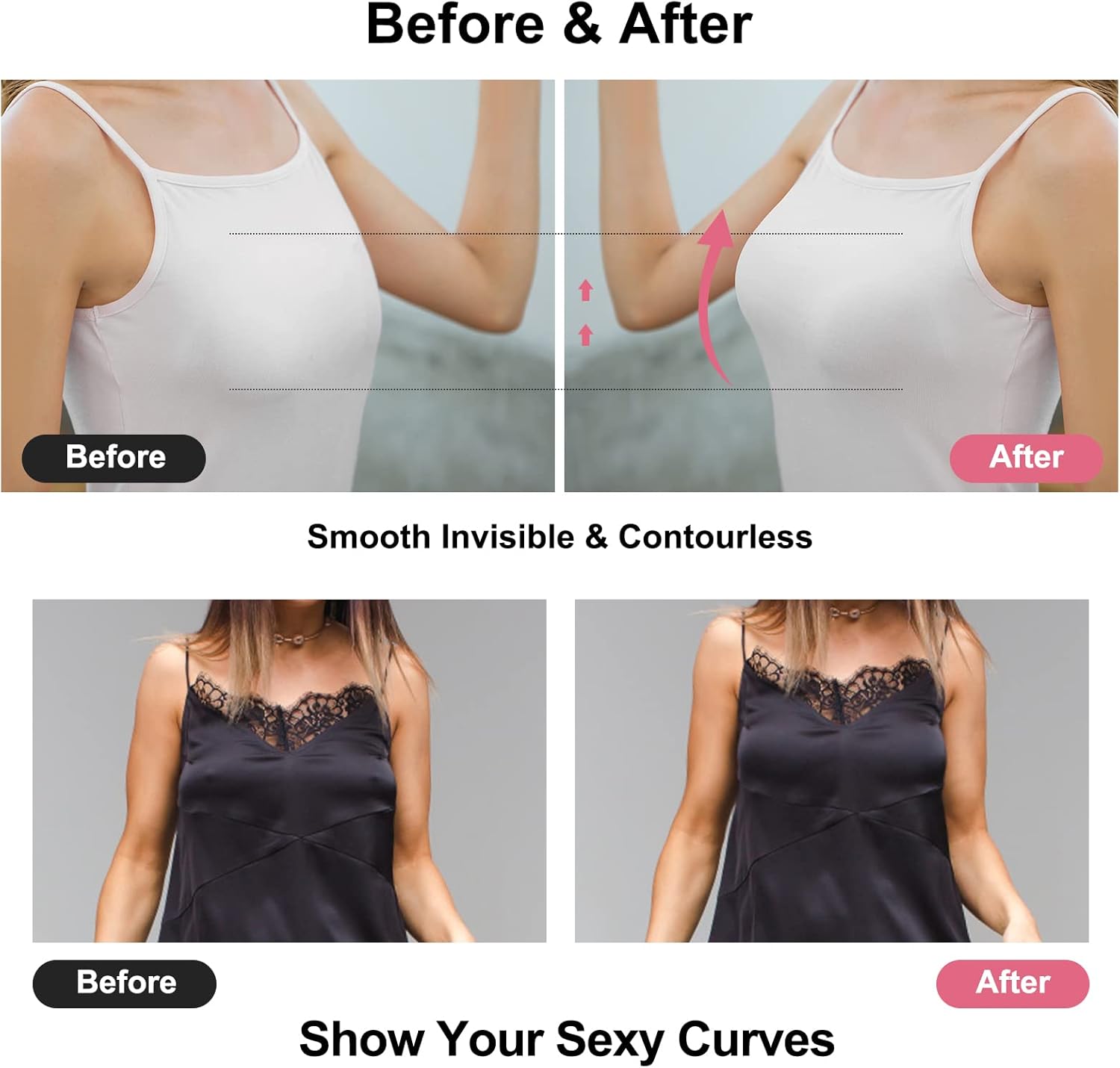 บราแบบแปะ บราซิลิโคนไร้สาย บรา - Silicone Bra Adhesive บทวิจารณ์และราคา