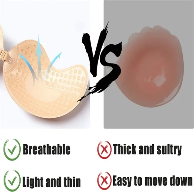 1/2 PC ที่มองไม่เห็น Push Up B - Strapless Bra Backless บทวิจารณ์และราคา