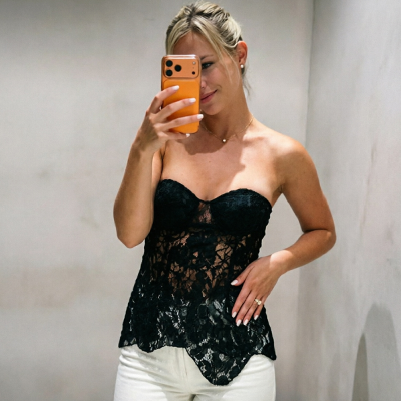 เสื้อครอปท็อป HXAO แบบคอร์เซ็ท - Strapless Bra Backless บทวิจารณ์และราคา