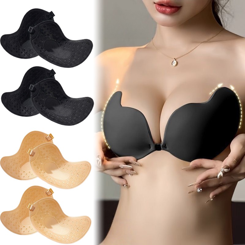 บราปีกนกแบบไร้สาย 1/2 คู่ บราไ - Silicone Bra Adhesive บทวิจารณ์และราคา