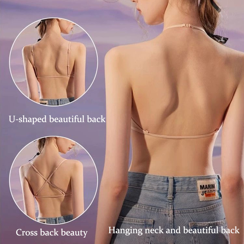 ผู้หญิงไม่มีรอยต่อ Bras ลึก V  - Bralette Wireless Soft บทวิจารณ์และราคา