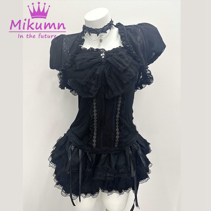 ชุดเซ็ต 3 ชิ้นสไตล์โกธิคโลลิต้ - Cami Top Lace บทวิจารณ์และราคา
