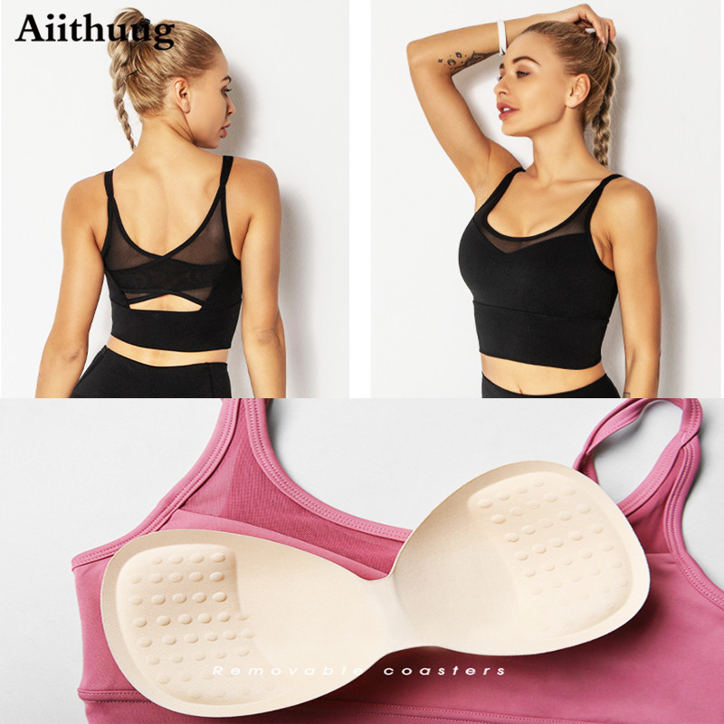Aiithuug โยคะฟิตเนสเสื้อวิ่งเส - Sports Bra High Impact บทวิจารณ์และราคา