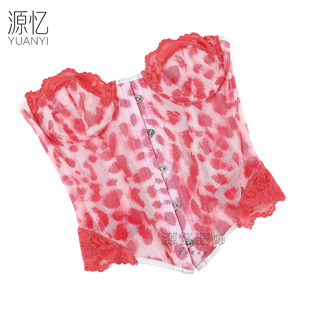 เสื้อคอร์เซ็ทลูกไม้ลายเสือดาวส - Corset Waist Cinch บทวิจารณ์และราคา