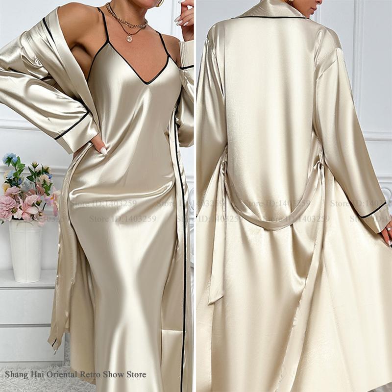 เซ็กซี่ยาว Twinset Robe ชุด Ch - Robe Silk Women บทวิจารณ์และราคา