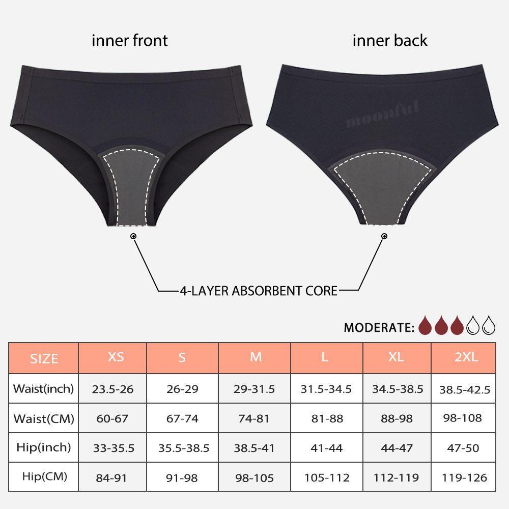 กางเกงในประจำเดือนแบบไร้รอยต่อ - Period Panty Absorbent บทวิจารณ์และราคา