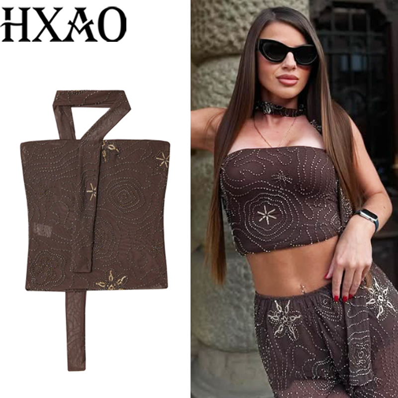 HXAO Corset Crop Topsผู้หญิงSt - Strapless Bra Backless บทวิจารณ์และราคา