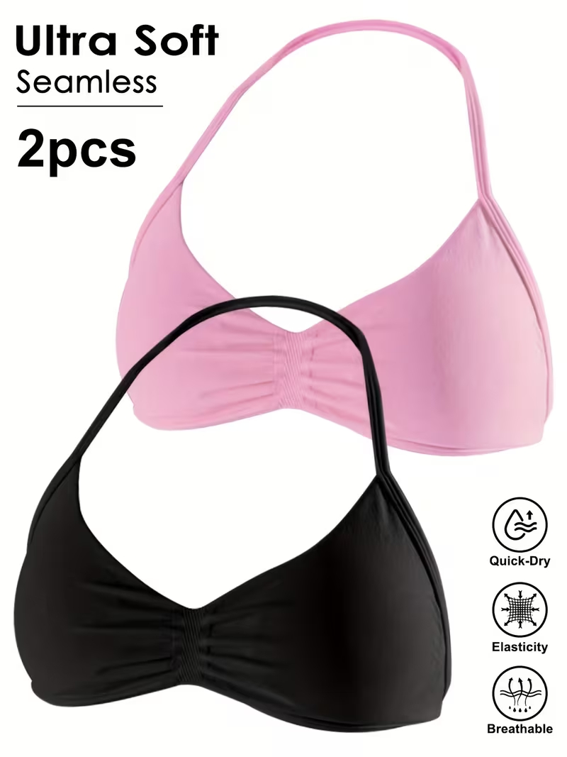 เสื้อครอปออกกำลังกายแบบไร้ตะเข - Sports Bra High Impact บทวิจารณ์และราคา