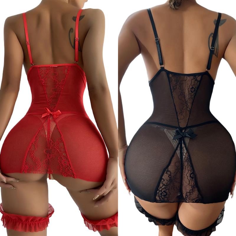 โปร่งใส V คอชุดราตรีชุดทองชุดส - Babydoll Chemise Night บทวิจารณ์และราคา
