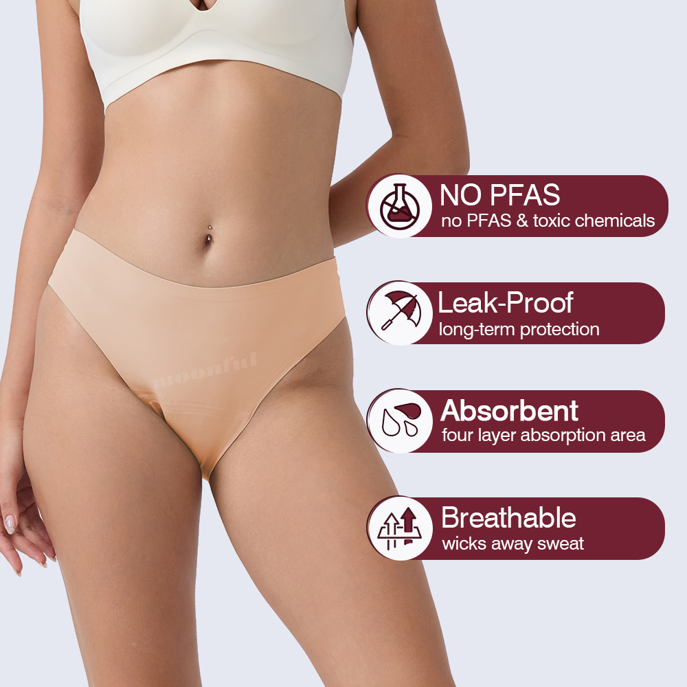 ประจําเดือนกางเกงผู้หญิงรั่ว P - Period Panty Absorbent บทวิจารณ์และราคา