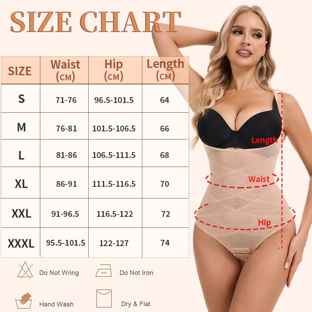 ตาข่าย Thongs ชุดบอดี้สูท Shap - Shapewear Bodysuit Firm บทวิจารณ์และราคา